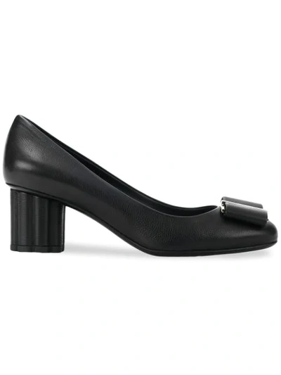 Shop Ferragamo Vara Bow Pumps In Black