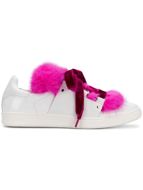 moncler fur sneakers