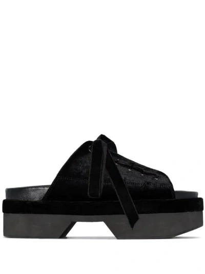 Shop Simone Rocha Japanese Chunky Sandals In Black