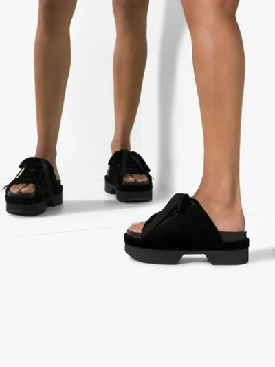 Shop Simone Rocha Japanese Chunky Sandals In Black