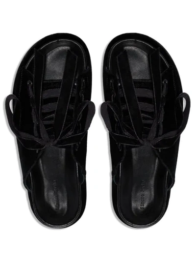 Shop Simone Rocha Japanese Chunky Sandals In Black