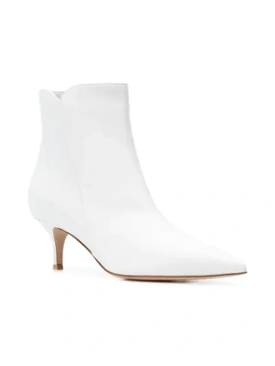 Shop Gianvito Rossi Ankle Length Boots In White