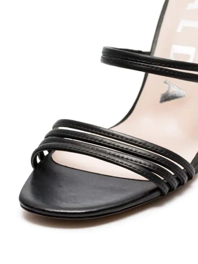 Shop Kalda Black Simon 85 Strappy Leather Sandals