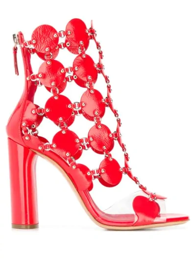 Shop Casadei Futura Sandals - Red