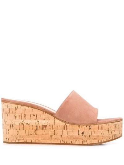 Shop Gianvito Rossi Wedge Sandals In Pink