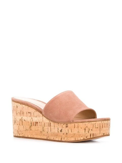 Shop Gianvito Rossi Wedge Sandals In Pink