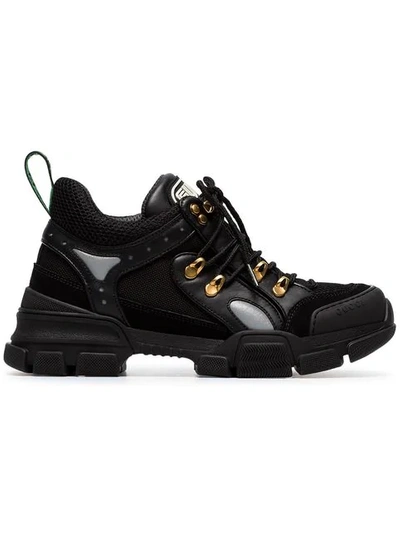 Shop Gucci Flashtrek Sneakers - Black