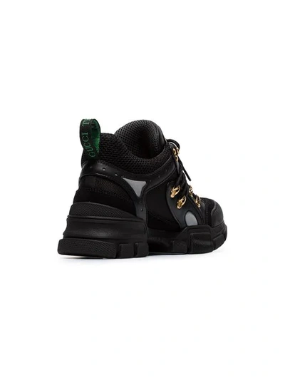 Shop Gucci Flashtrek Sneakers - Black