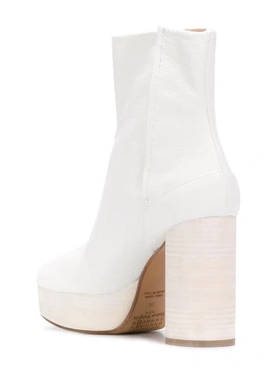 Shop Maison Margiela Tabi Boots In T1003 White