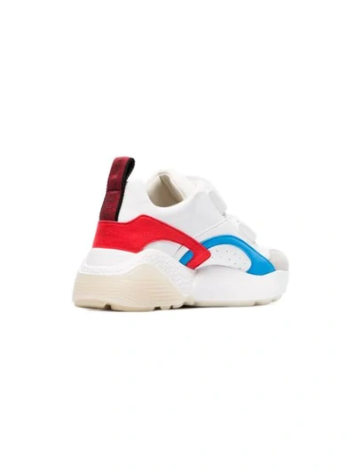 Shop Stella Mccartney Eclypse 45 Chunky Touch Strap Sneakers In White