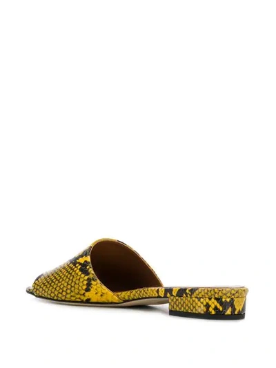Shop Paris Texas Flat Slip-on Sandals - Yellow