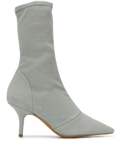 YEEZY POINTED SOCK BOOTS - 灰色
