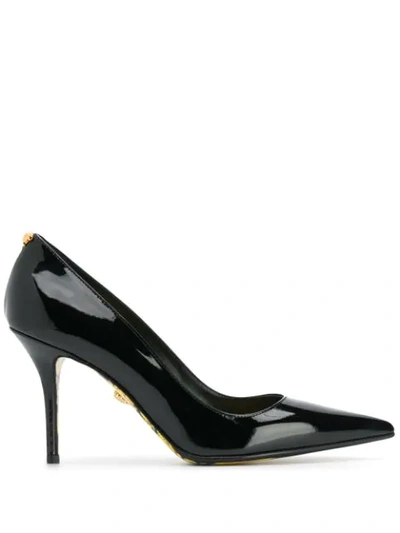 VERSACE BAROCCO LINING PALAZZO PUMPS - 黑色