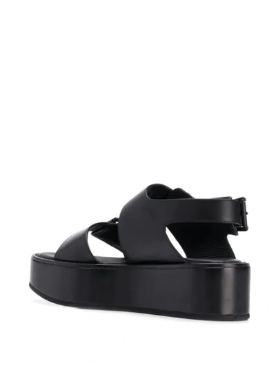Shop Ann Demeulemeester Vacchetta Platform Sandals In Black