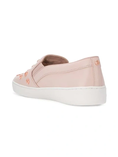 Shop Michael Michael Kors Keaton Slip-on Sneakers In Pink