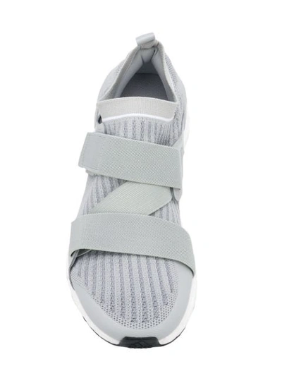 Shop Adidas By Stella Mccartney Slip-on Laceless Sneakers In Grey