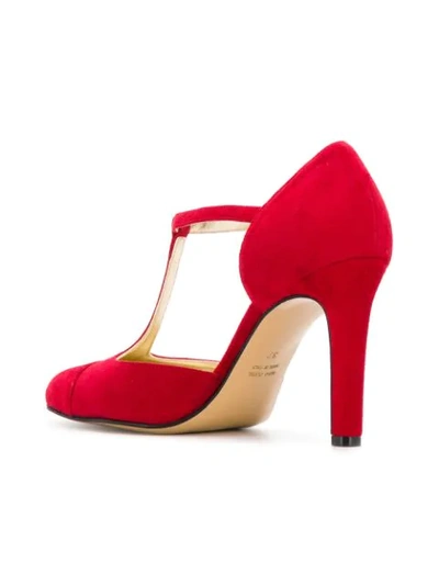 Shop Antonio Barbato T-bar Strap Pumps In Red