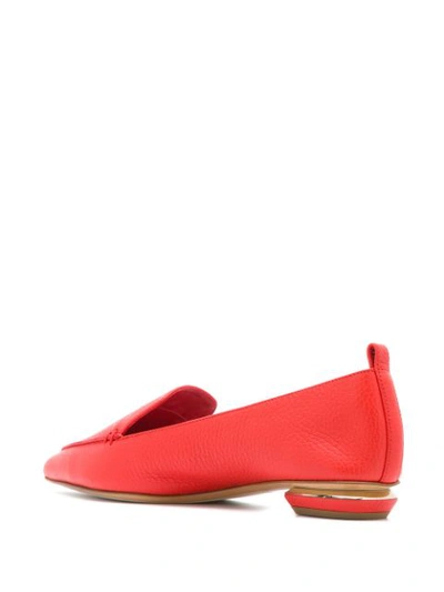 Shop Nicholas Kirkwood Pointed Tip Loafers - Red