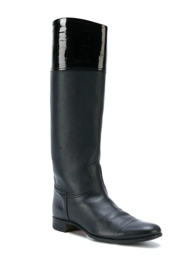 Pre-owned Hermes  Riding Style Boots In Black