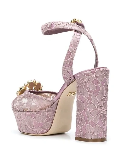 Shop Dolce & Gabbana Keira Sandals In Pink