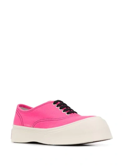 Shop Marni Platform Sole Sneakers In Pink