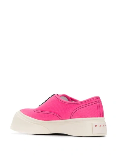 Shop Marni Platform Sole Sneakers In Pink