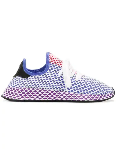Shop Adidas Originals Deerupt Run Sneakers In Blue