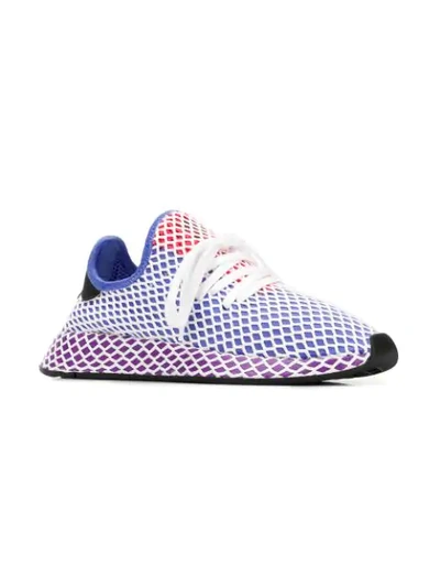 Shop Adidas Originals Deerupt Run Sneakers In Blue