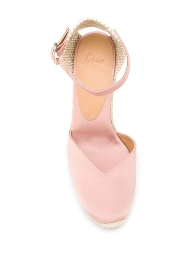 Shop Castaã±er Chiarita Wedge Espadrilles In Pink