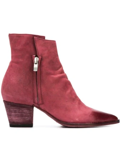 Shop Officine Creative Audrey Ankle Boots In Red