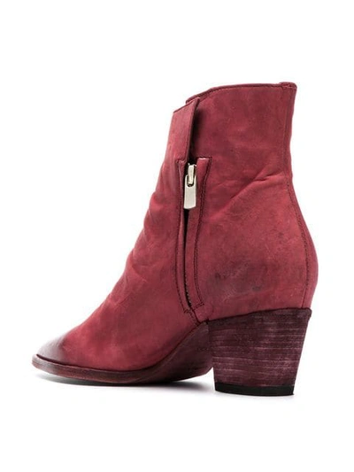 Shop Officine Creative Audrey Ankle Boots In Red