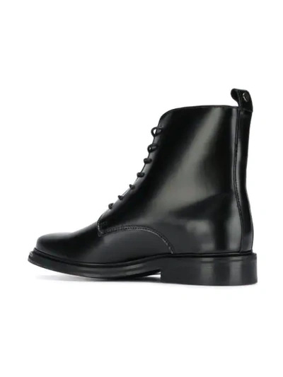 Shop Trussardi Jeans Pointed Ankle Boots - Black