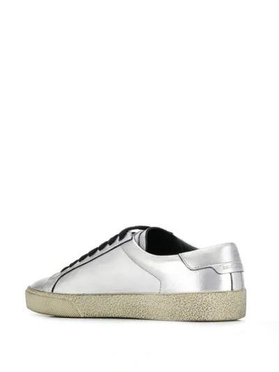 Shop Saint Laurent Court Classic Sl/06 Sneakers In Silver