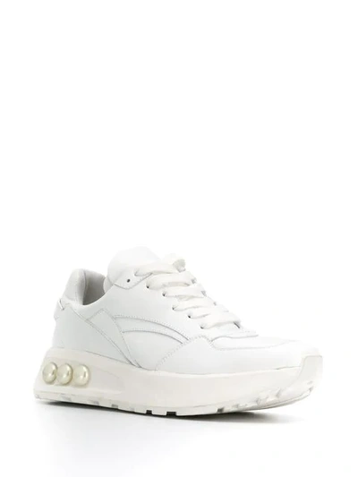 Shop Nicholas Kirkwood Nkp3 Lace-up Sneakers 30mm In Neutrals