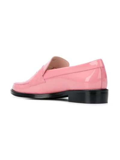 Shop Leandra Medine Contrast Sole Loafers In Pink