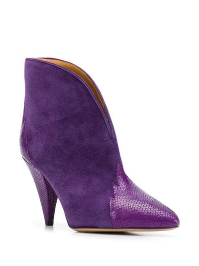 Shop Isabel Marant Archee Ankle Boots In Purple