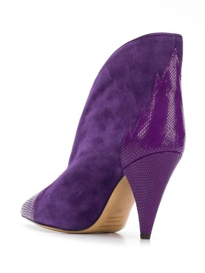 Shop Isabel Marant Archee Ankle Boots In Purple