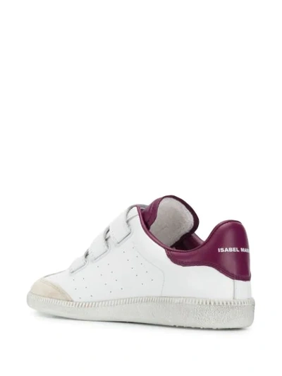 ISABEL MARANT TOUCH-STRAP SNEAKERS - 白色