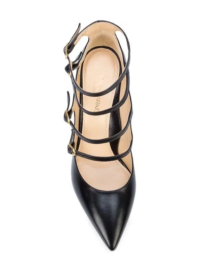 MARION PARKE Women's Mitchell Strappy Leather Mary Jane Pumps