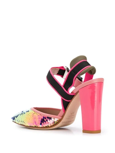 Shop Alberto Gozzi Rainbow Sandals In Pink