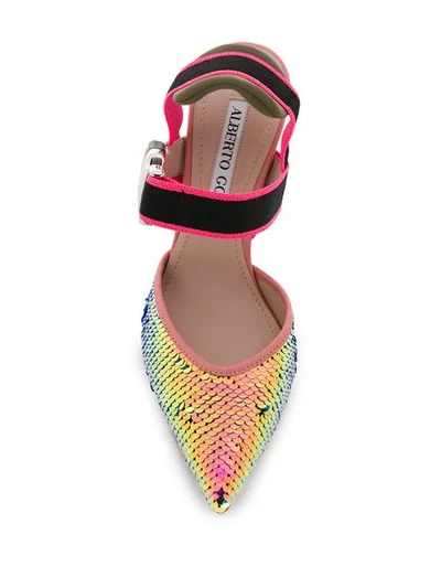 Shop Alberto Gozzi Rainbow Sandals In Pink