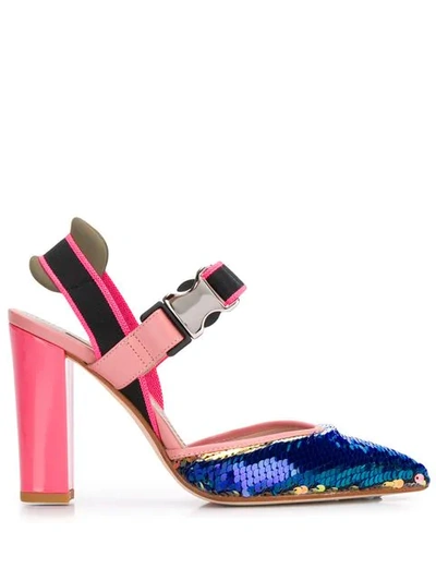 Shop Alberto Gozzi Rainbow Sandals In Pink