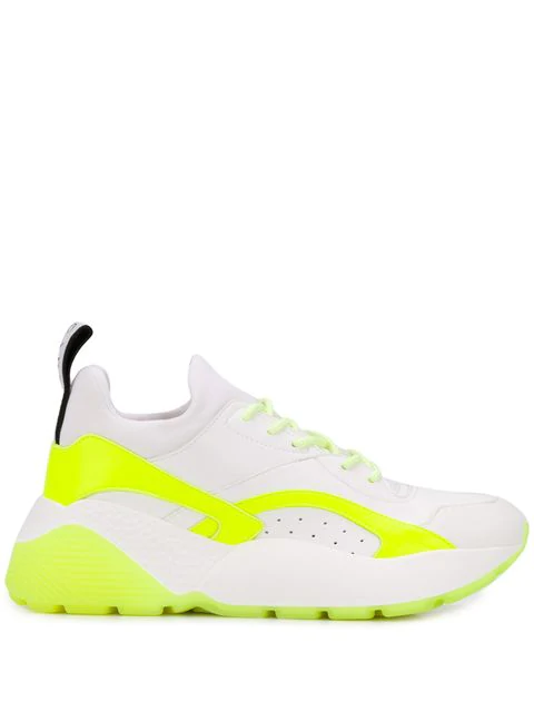 Stella Mccartney Eclypse Sneakers In White/ Yellow | ModeSens