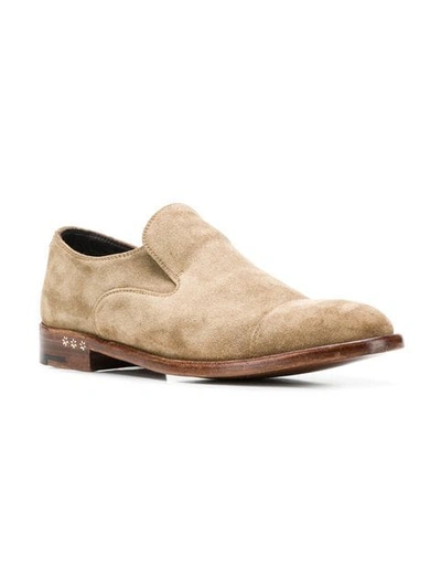 Shop Alberto Fasciani Tessa Loafers In Neutrals