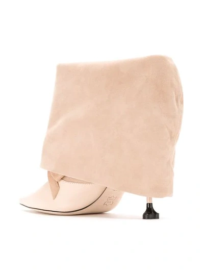 Shop Andrea Bogosian Leather Ankle Boots In Neutrals