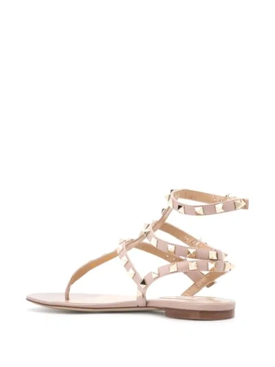 VALENTINO VALENTINO GARAVANI ROCKSTUD SANDALS - 大地色