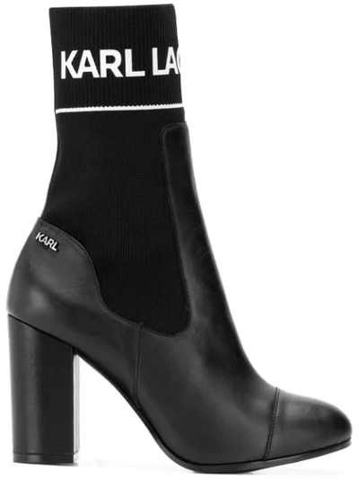 Shop Karl Lagerfeld Voyage Boots - Black