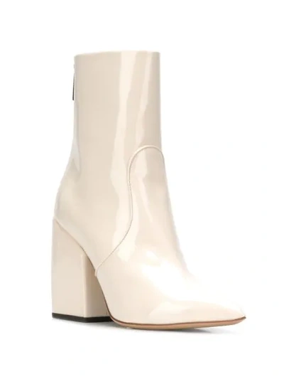 Shop Petar Petrov Sarah Heeled Ankle Boots In White