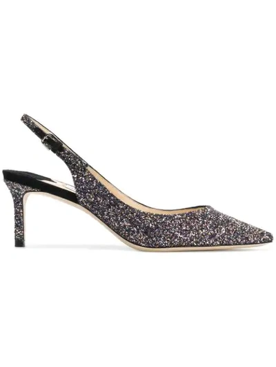 Shop Jimmy Choo Hill Sling-back Pumps - Black