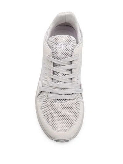 Shop Arkk Perforated Lace In Grey